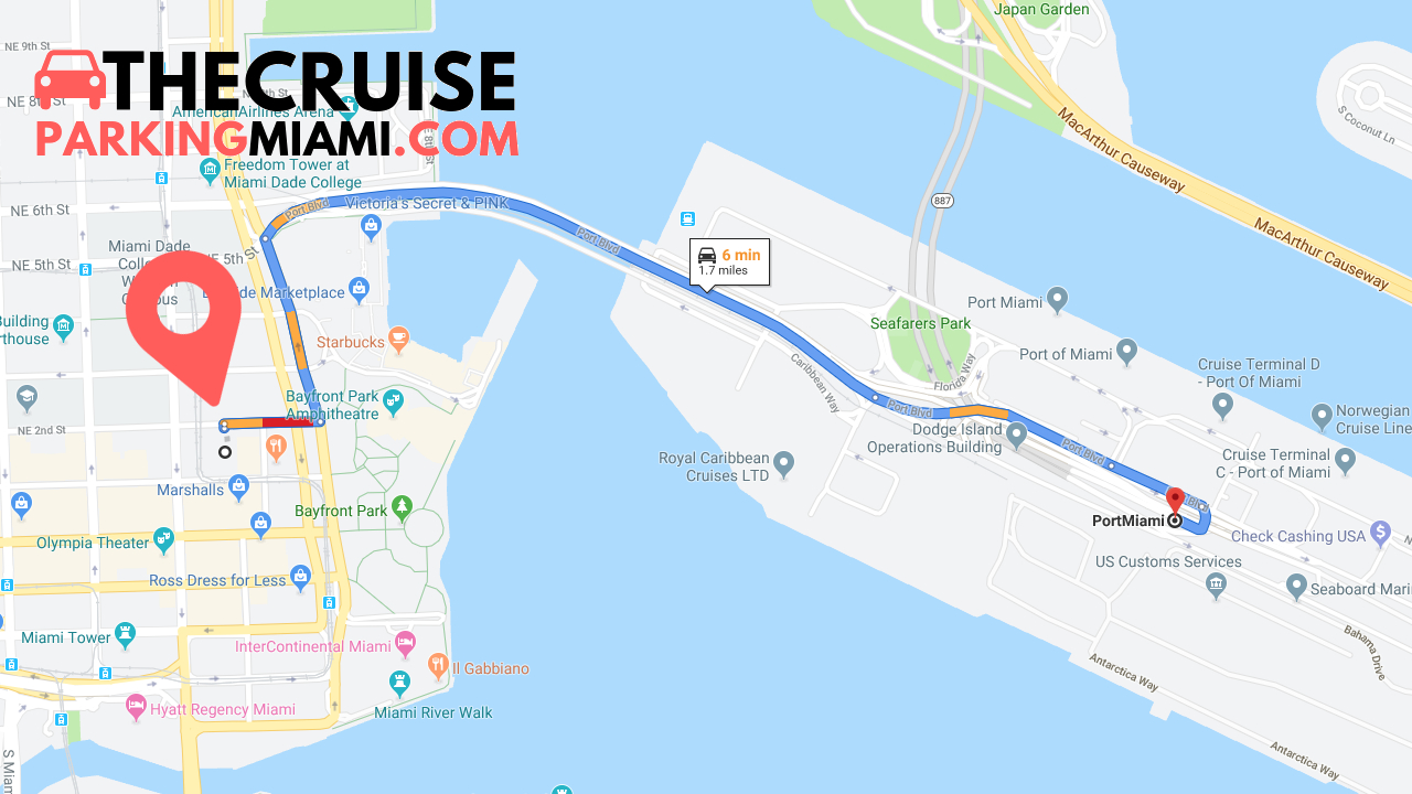 Port of Miami Cruise Parking Lots